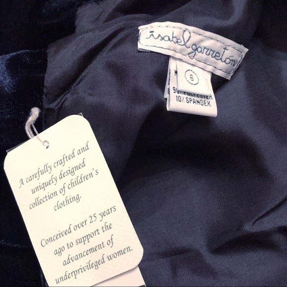 NWT ISABEL GARRETON Holiday Velvet Girls Dress - Picture 6 of 7